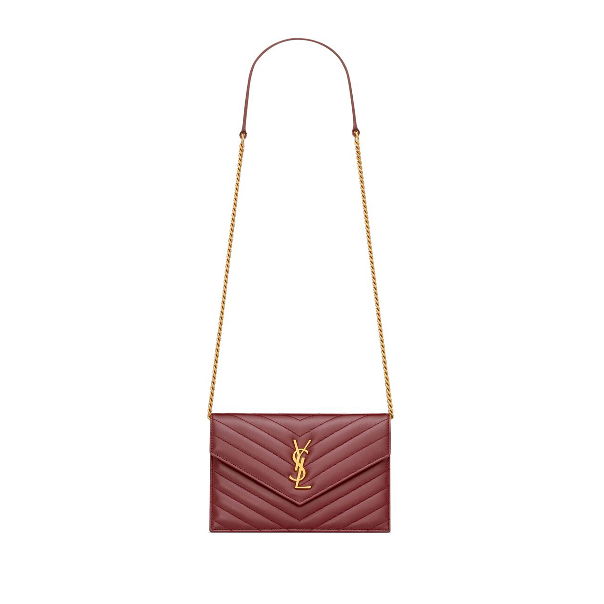 YSL CASSANDRE ENVELOPE CHAIN WALLET IN LAMBSKIN 742920AAA446592 (19*12.5*3.5cm) YSL CASSANDRE ENVELOPE CHAIN WALLET IN LAMBSKIN 742920AAA446592 (19*12.5*3.5cm)